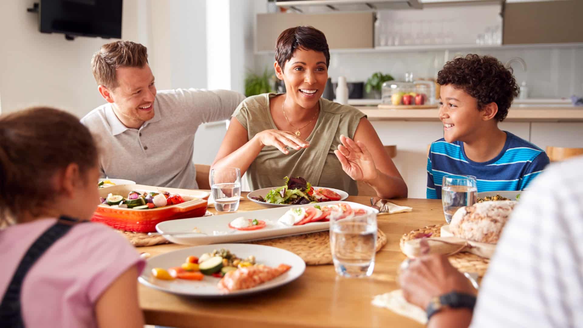 Personal chef preparing a family meal