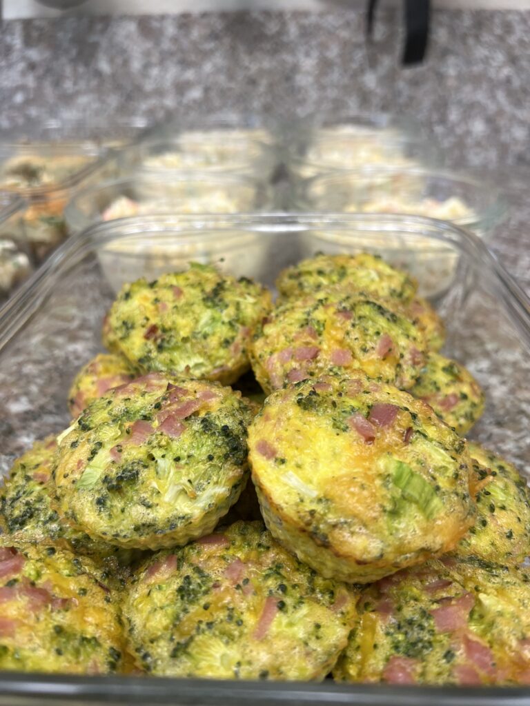 Broccoli Ham & Cheese Egg Bites