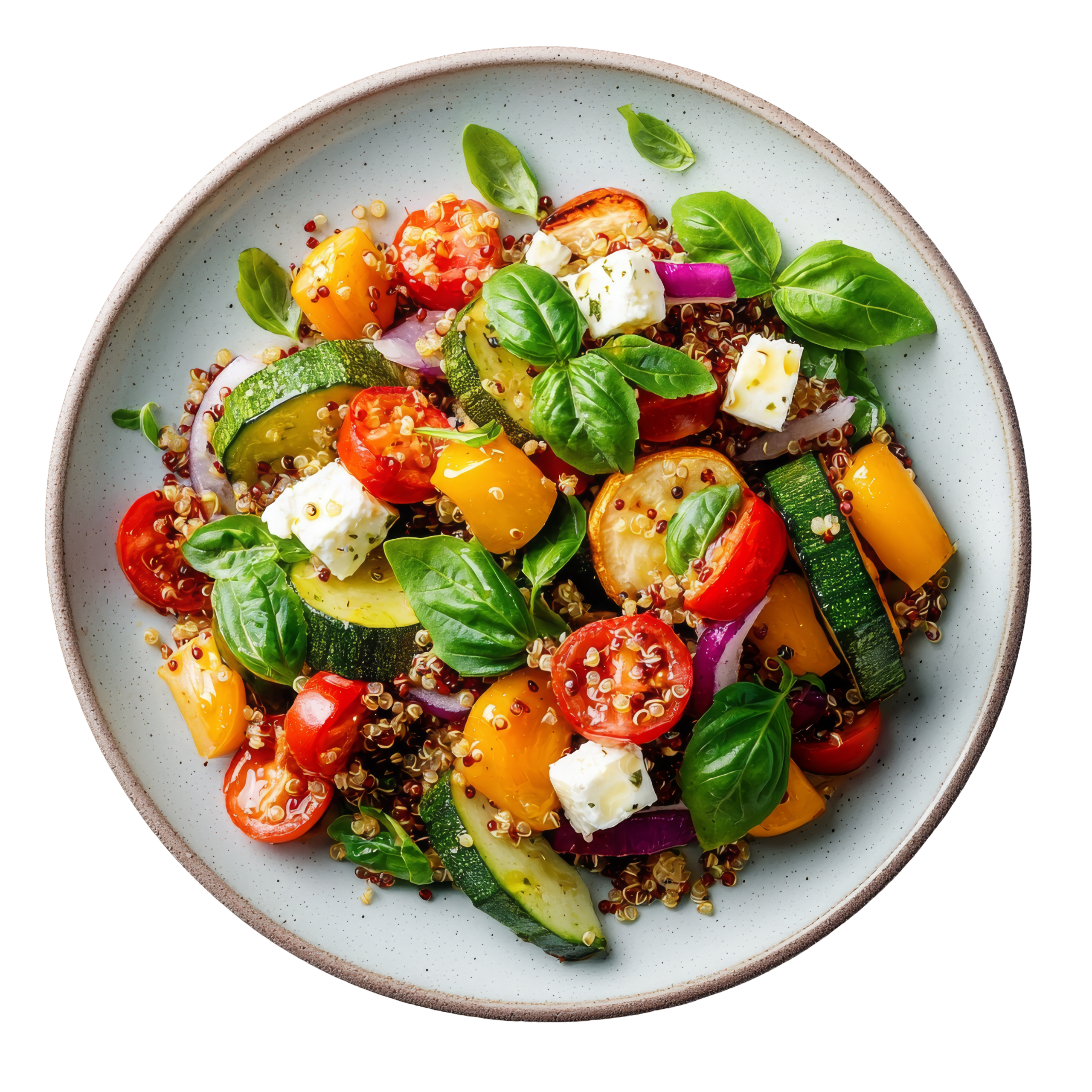 Organic quinoa salad bowl