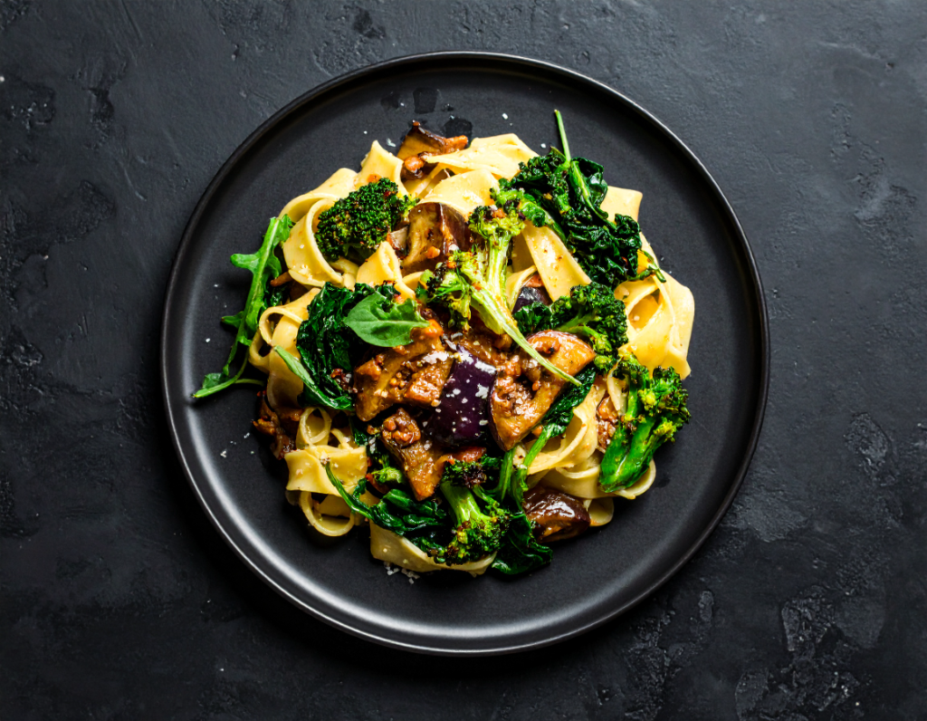 Eggplant Ragu Pappardelle
