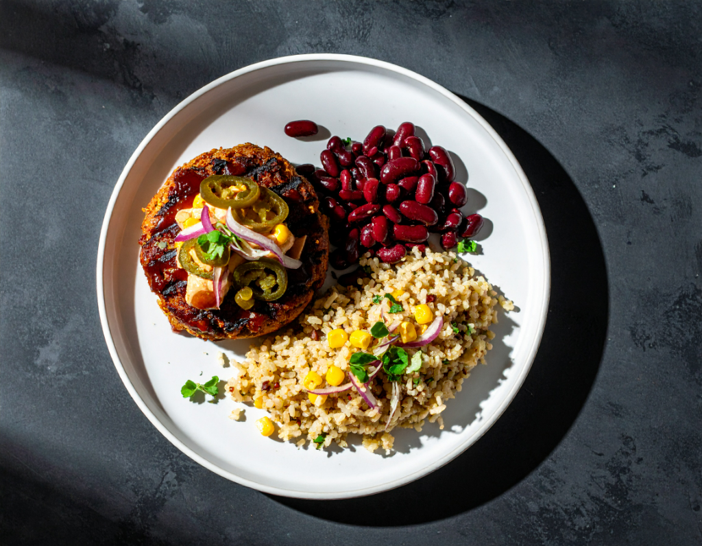 BBQ Glazed Plant Based Beef Patty