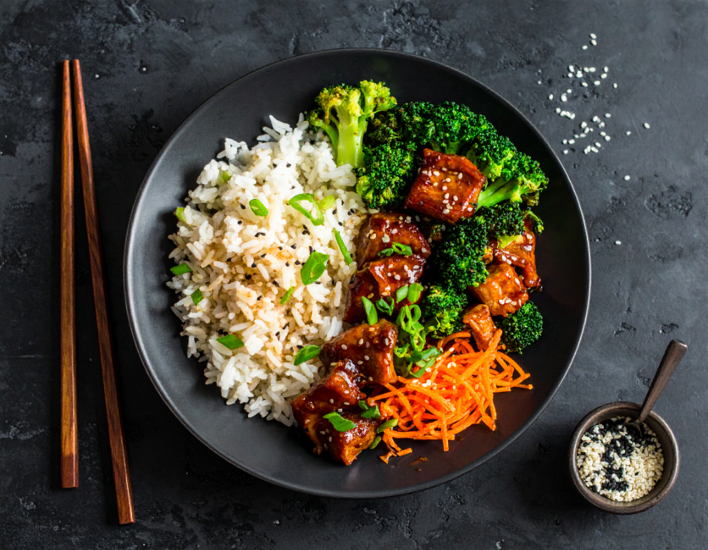 Garlic Ginger Glazed Sticky Pork