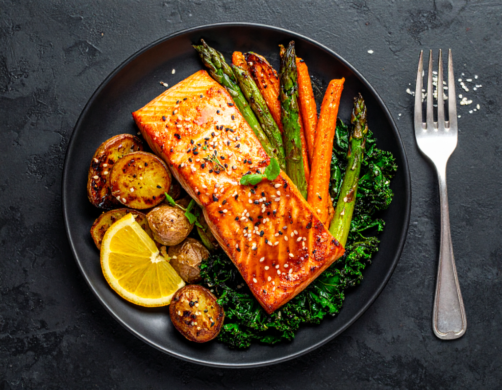 Maple & Orange Glazed Salmon