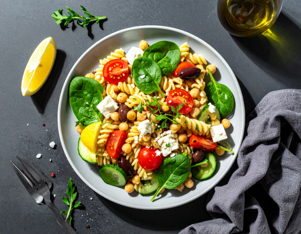 Mediterranean Spring Pasta with Chickpea