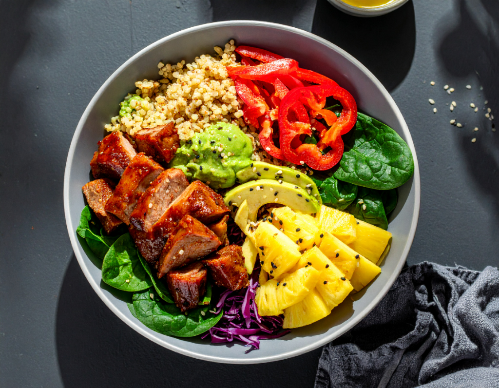 Pork and Pineapple Grain Bowl