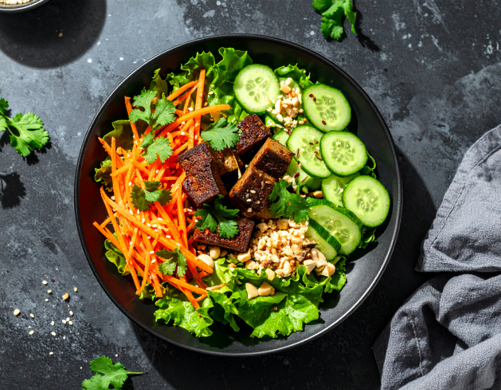Thai Sweet Chili Tofu Salad