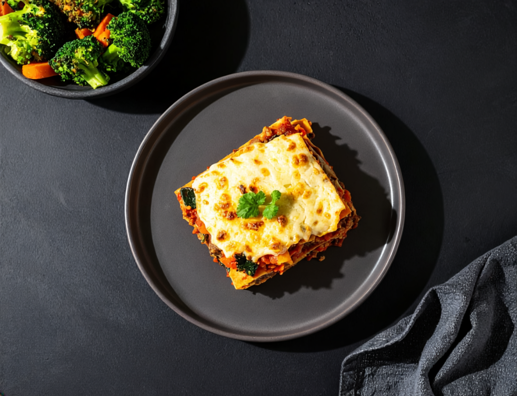 Three Cheese Beef Lasagna
