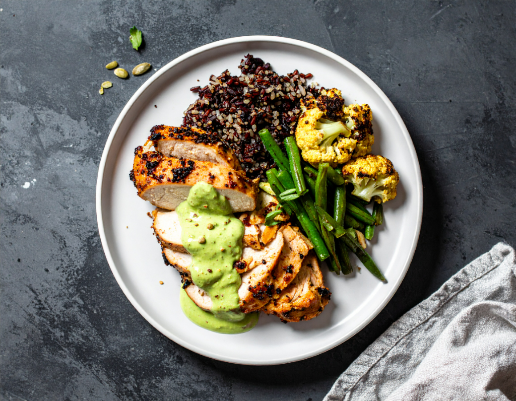 Blackened Chicken Breast with Wild Rice Pilaf