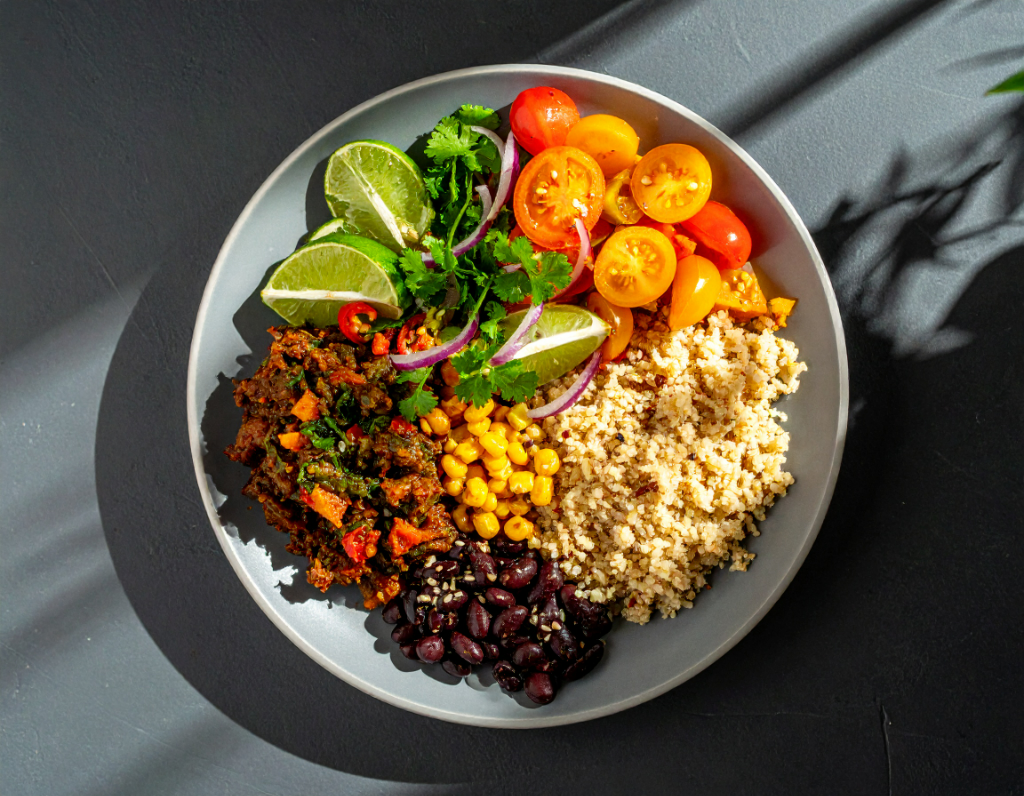 Braised Jackfruit and Salsa Verde Bowl