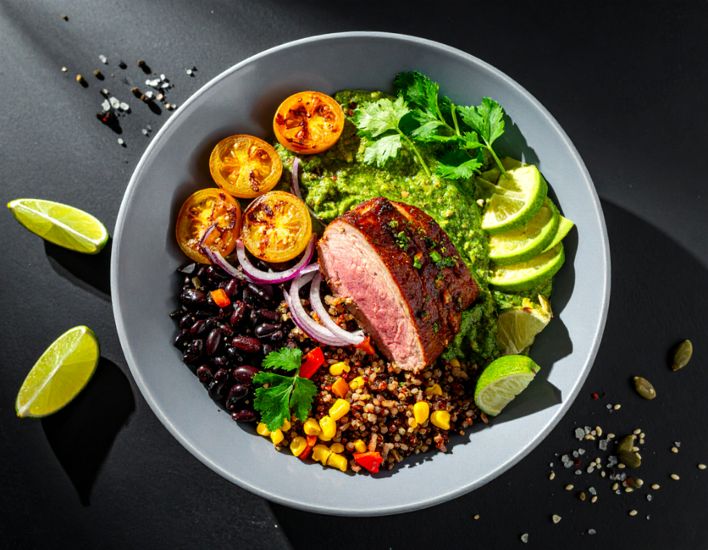 Braised Pork and Salsa Verde Bowl