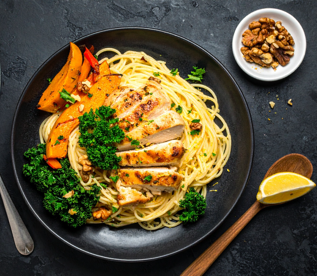 Chicken Lemon Spaghetti