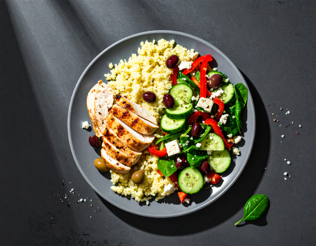 Greek Chicken Orzo Salad