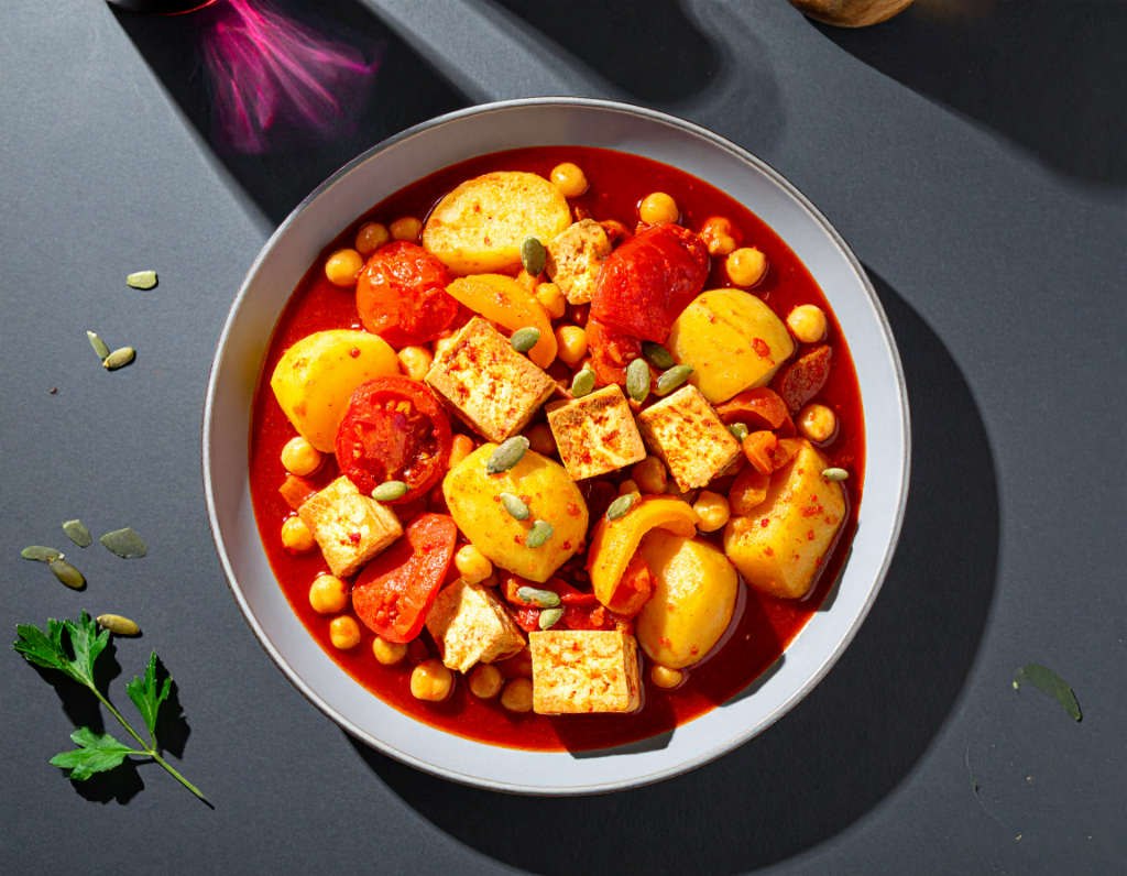 Spanish Tofu And Potato Stew