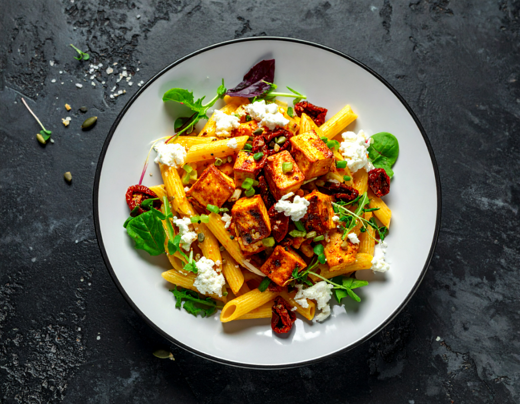 Creamy Cajun Pasta with Tofu