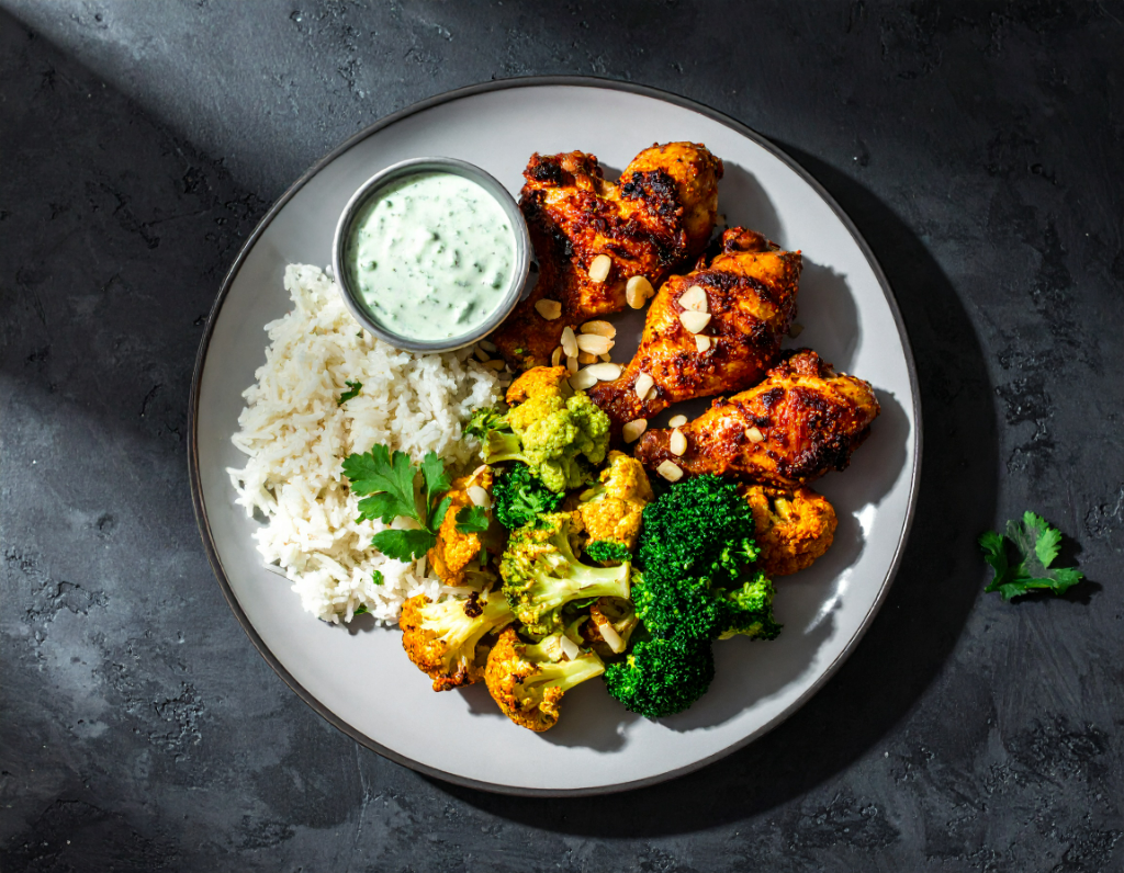 Harissa Chicken with Basmati Rice Pilaf