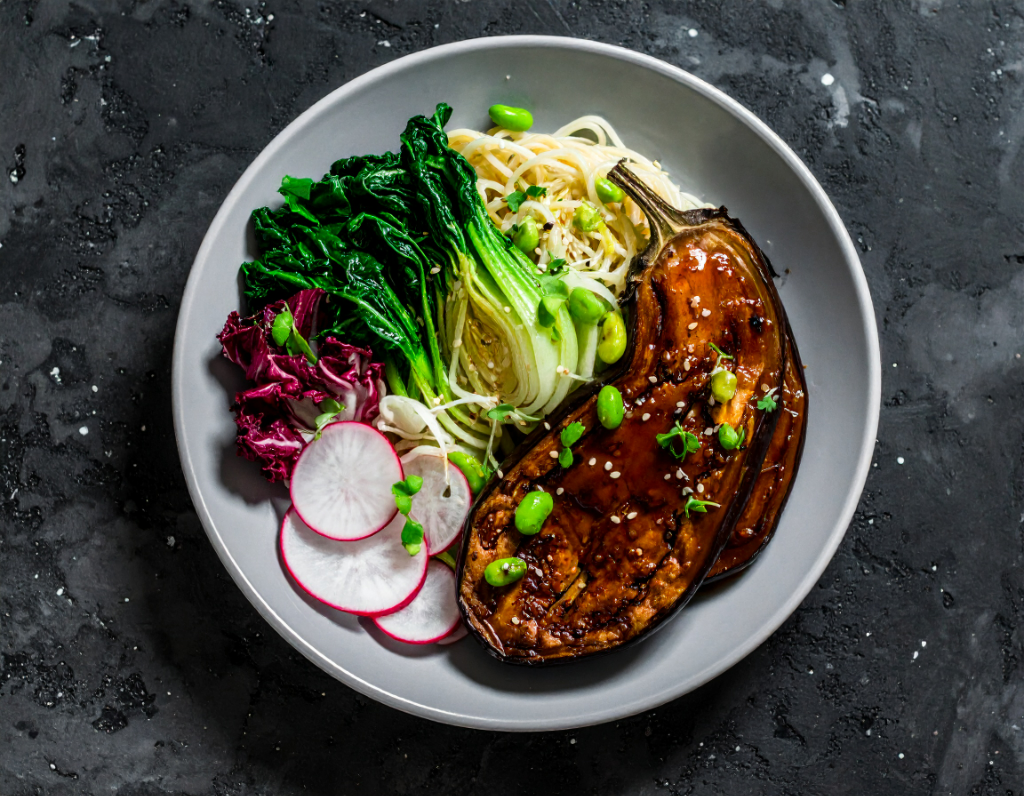 Honey-Miso Glazed Eggplant