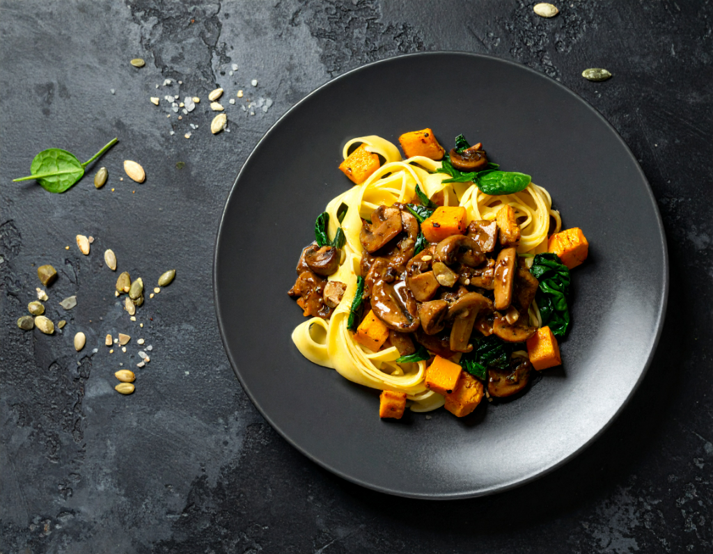 Mushroom Marsala with Egg Noodles