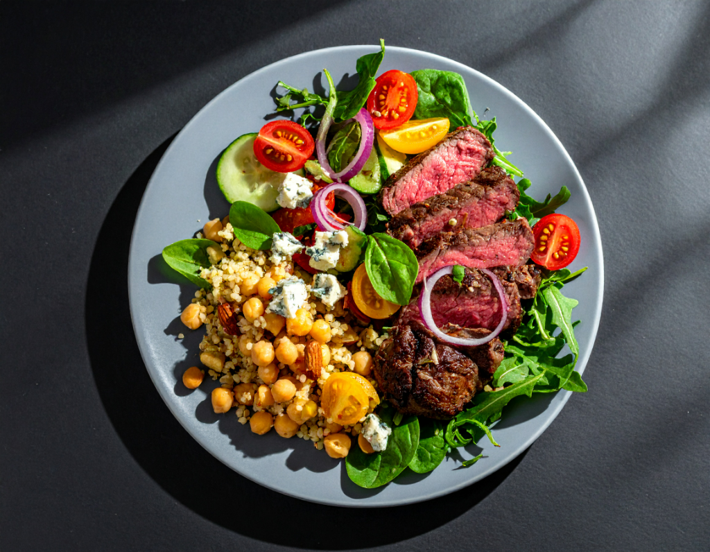 Steak and Blue Salad