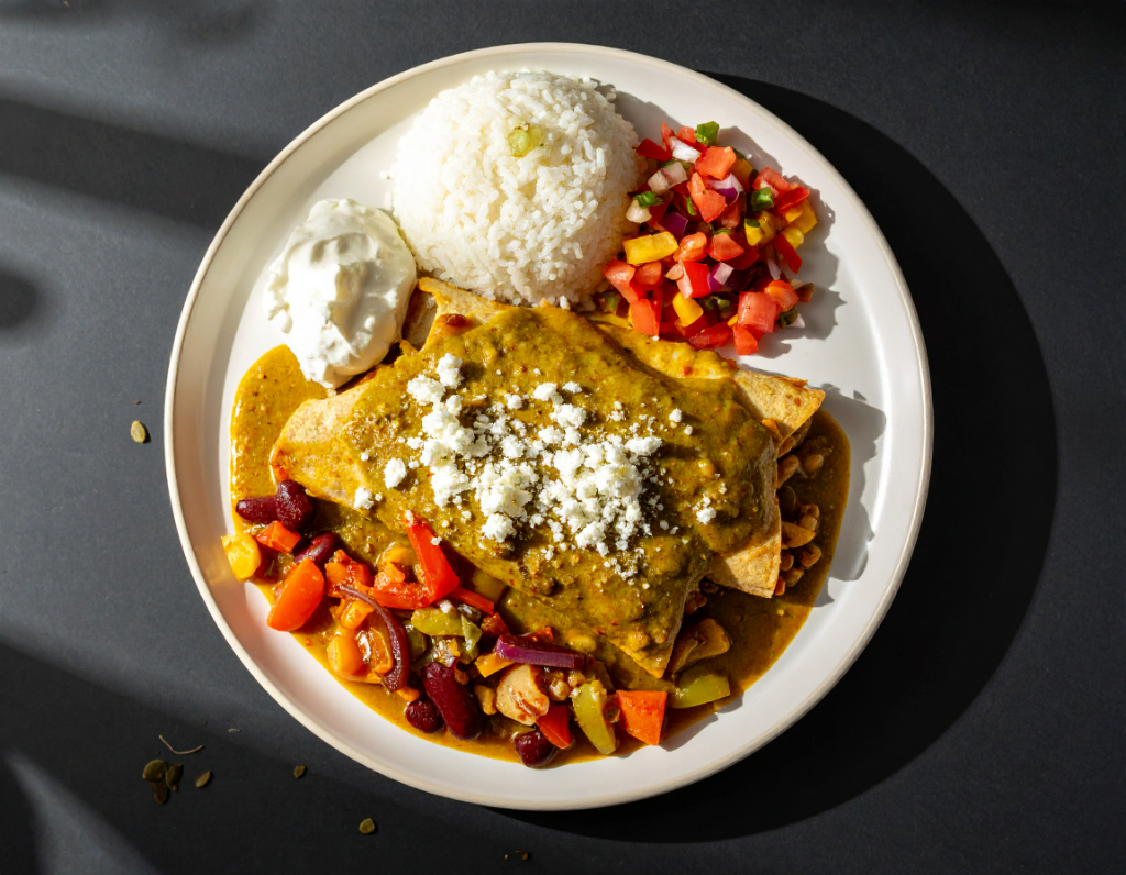 Chicken Enchiladas in Salsa Verde