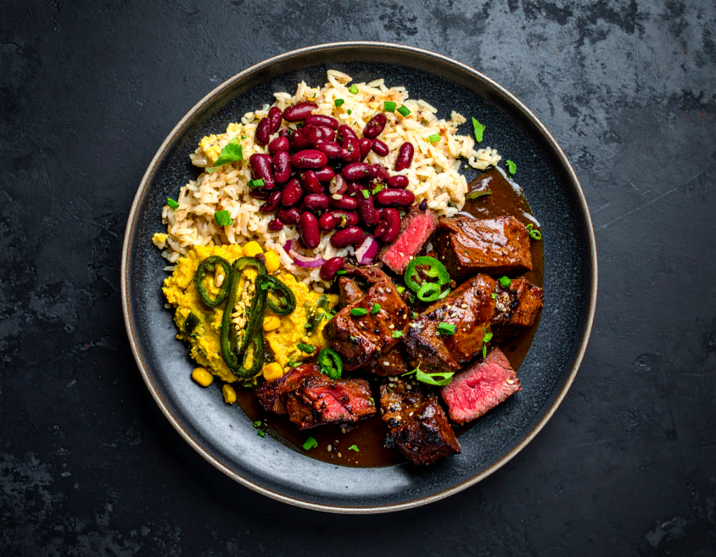 BBQ Glazed Plant Based "Steak"