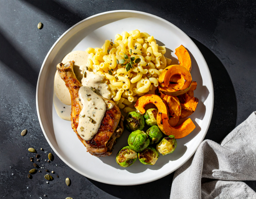 Chicken Thigh with Creamy Garlic Sauce