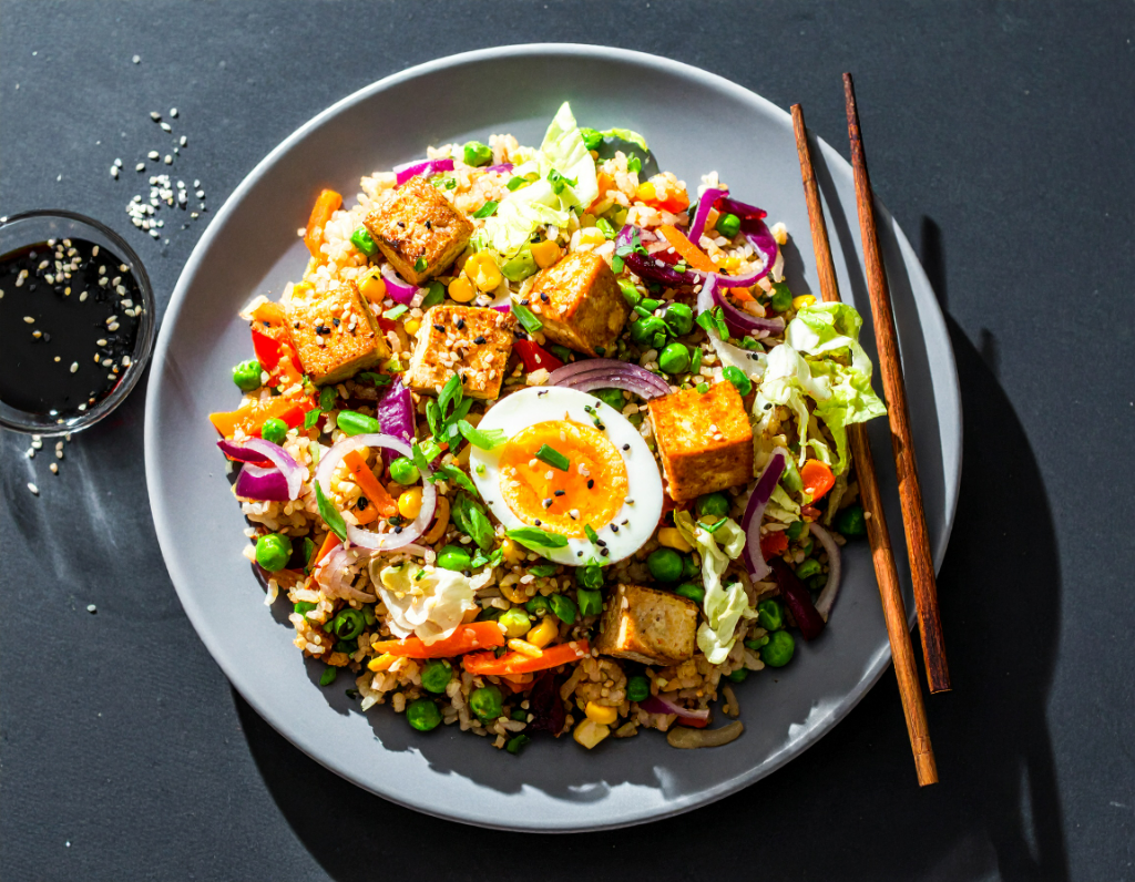 Tofu and Vegetable Fried Rice